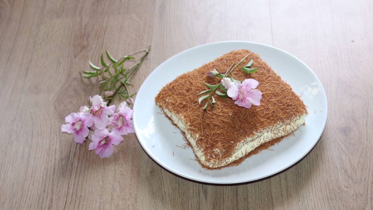 Cheesecake A La Vermicelle Sans Cuisson Gateau Khach Khach حلا الخشخش Youtube