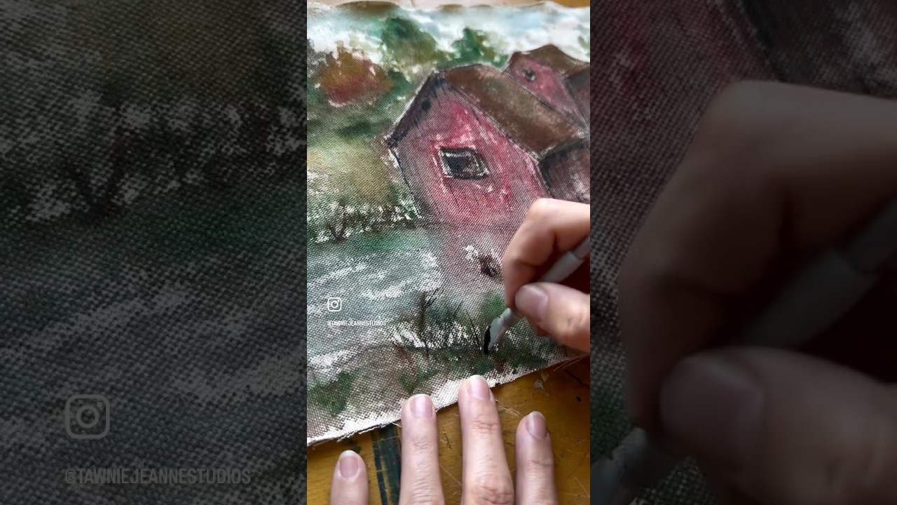 Inspired by my great grandmother’s oil painting 