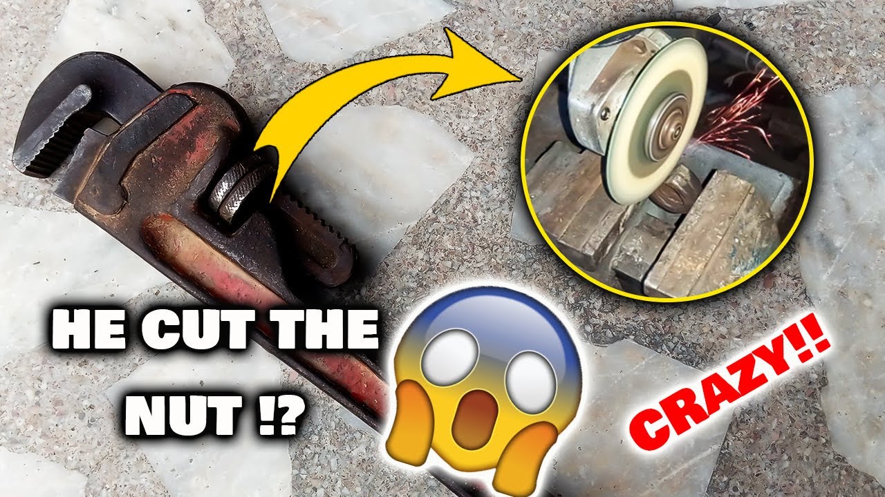 LOOSE Pipe Wrench Adjustment Nut Repair | Pipe Wrench Tool Restore Hack