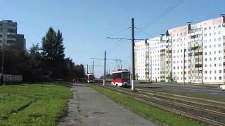 Современный трамвай Витебска. Август 2012.