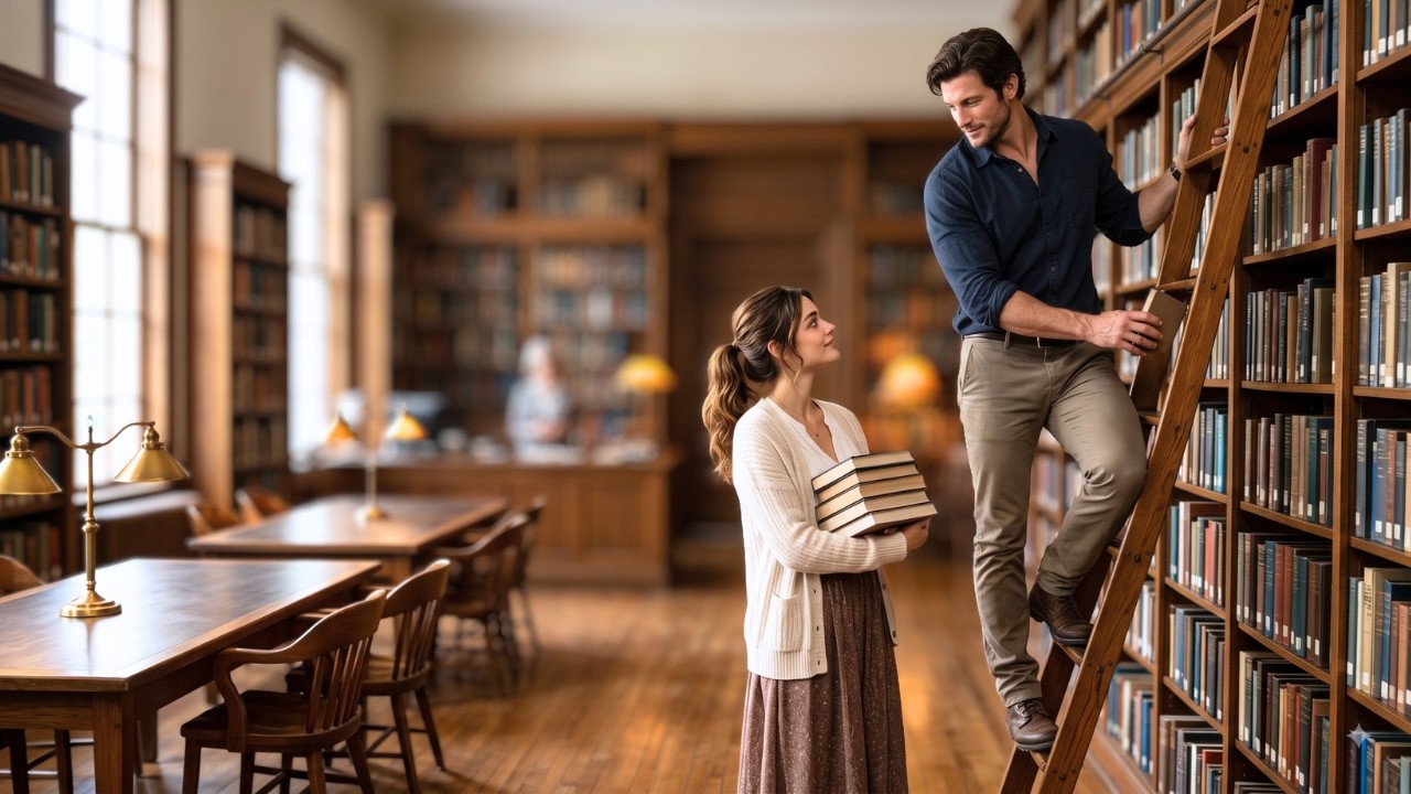 She Thought He Was the Librarian—He Actually Owned the Building