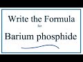 Barium Phosphide Charge Balancing