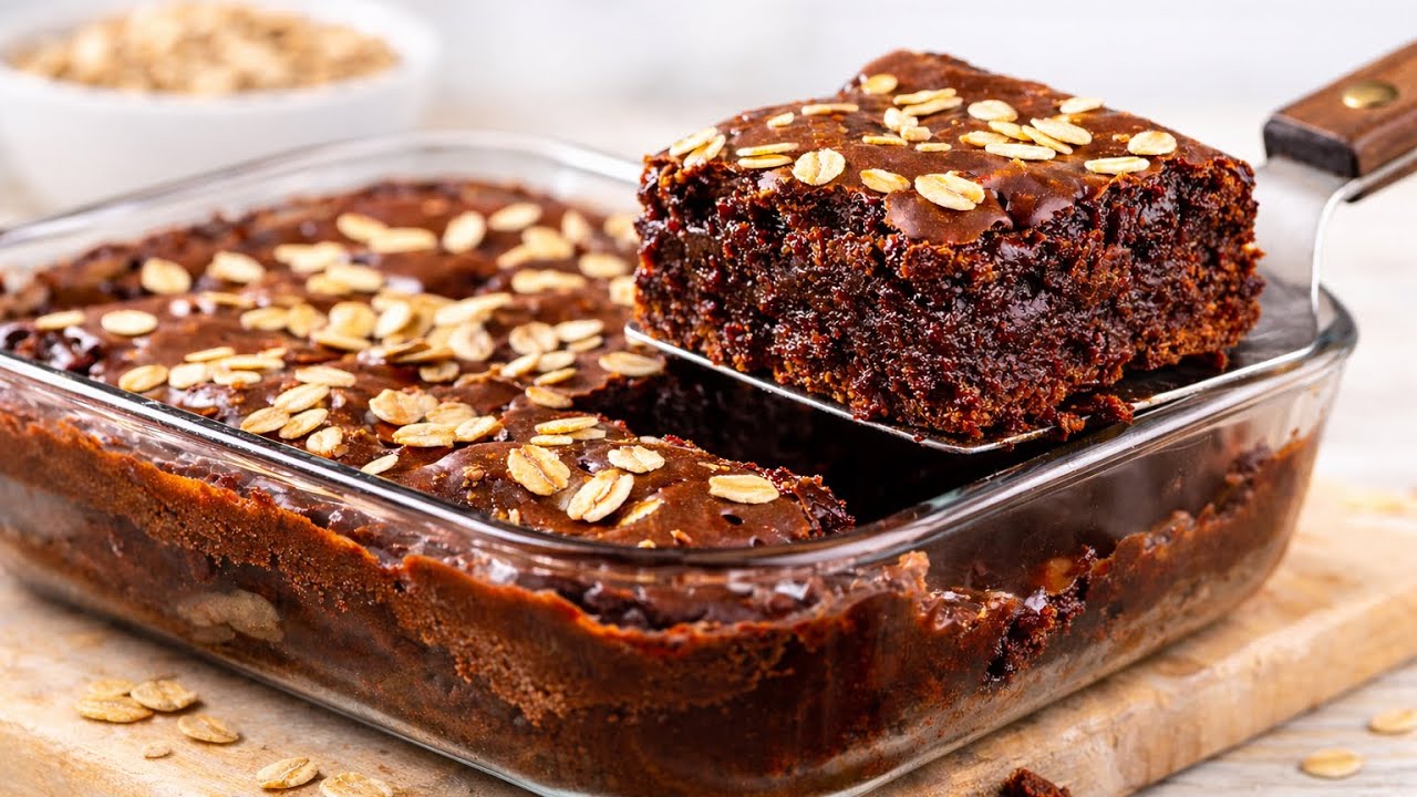 Oatmeal, cocoa, and a banana!  No flour and no sugar! Minus 10 kg in a month