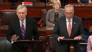 Word for Word: Senate Leaders Debate Senate Rule Change (C-SPAN) Senate Minority Leader Chuck Schumer and Majority Leader Mitch McConnell debate the GOP's decision to make a change to rules reducing the length of ..., From YouTubeVideos