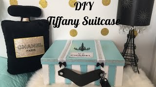 DIY Breakfast at Tiffanys Suitcase made from a Box