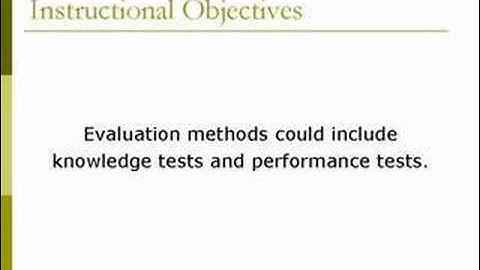 Instructional Systems Design - Phase II, Design
