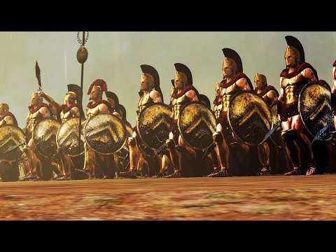 Spartalı Savaş | 1.200 vs 10.000 Pers Ölümsüz - Epik Sinematik Total War savaşı