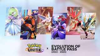 *UPDATE* Evolution of Battle Pass Trailer (2022-2023) | Pokémon UNITE