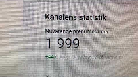 Only 1 subscriber left to hit 2’000 subscribers!!