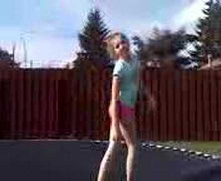 sara rocks the trampoline part 1