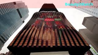 World's First 3D Robotic Sign in Times Square by The Coca-Cola