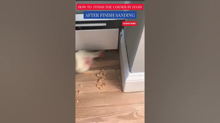 How to finish the corner by hand with a scraper.#explorepage #perfectfloorscraping #shorts #interior