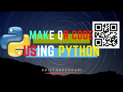 MAKE QR CODE USING PYTHON | 2020 | LATEST | #python #qrcodeusingpython #india #covidfreeindia 🔥