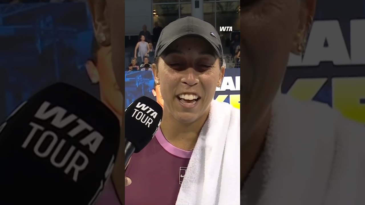 Stay tuned for a “my 5-9 after my 9-5” Vlog from Madi! 👀#WTA #CincyTennis #MadisonKeys