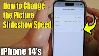 iPhone 14/14 Pro Max: كيفية تغيير سرعة عرض شرائح الصور في الصور screenshot 2