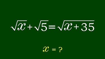 A Nice Algebra Problem | Math Olympiad | Square Root Math Equation