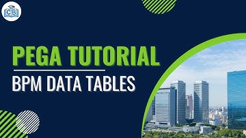 Pega Tutorial - 02 BPM Data Tables