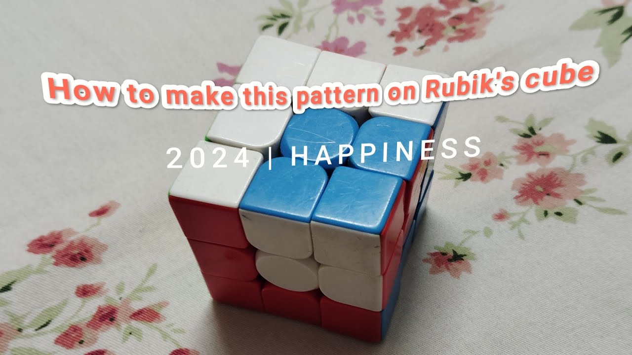 how to make cube in a cube pattern on rubicks cube - YouTube