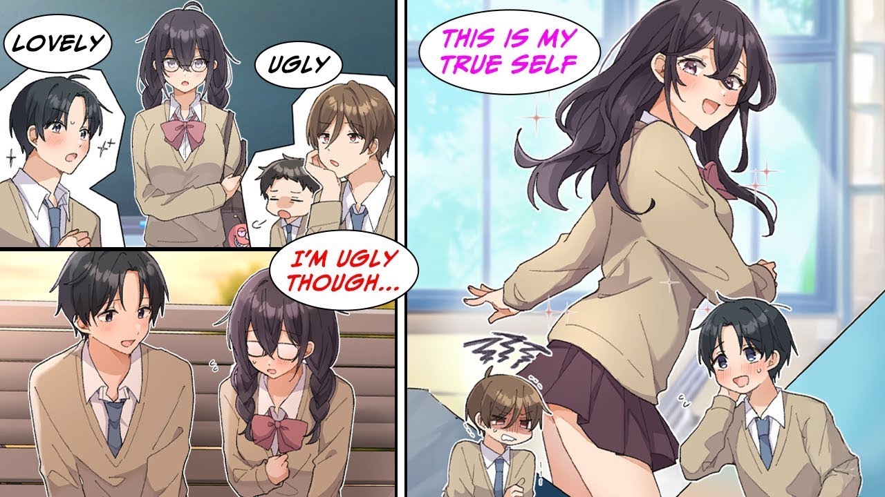 [Manga Dub] Everyone thinks the new girl is ugly, but I think she's lovely and fall in love with her