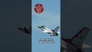Thunderbird 6 Hi Alpha Pass Gulf Coast Salute Airshow #aviation