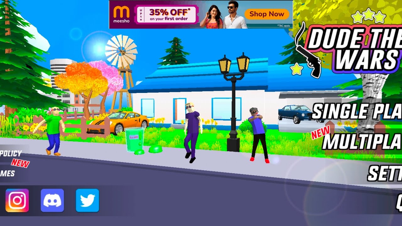 New game dude theft wars multiplayer mod game challenge 😱😱😱😱🧿🧿🙂