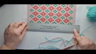 How To Work A Fair Isle Chart When Knitting Flat On Two Needles