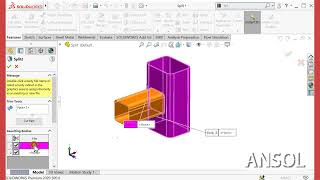 How to split a part in Solidworks?