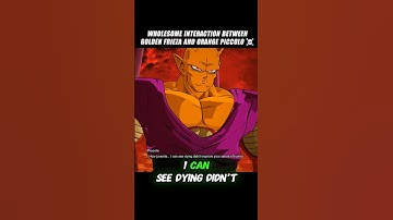 Wholesome Interaction Between Orange Piccolo And Golden Frieza Lol 🤯 #crashout #orangepiccolo #dbz