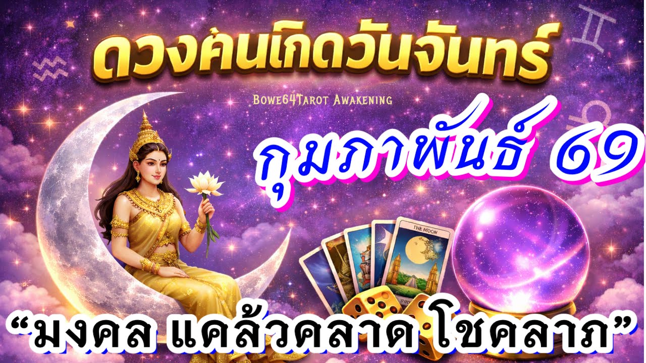 #คนเกิดวันจันทร์ 🔮ดวงกุมภาพันธ์ 2569 ✨ มงคล แคล้วคลาด โชคลาภ 🍀💸