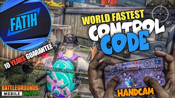 Fetih Gaming Control Code | Handcam | 5 Finger Claw Pubg Mobile | BGMI | Its BugG