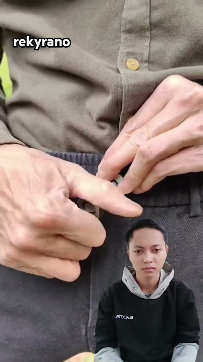 Pakai baut untuk kancing celana #shortsvideo #celana #reaction
