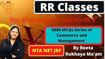 Part 10 | 5000 MCQs Series | UGC NTA - NET | JRF | Commerce | By Reeta Rukhaya