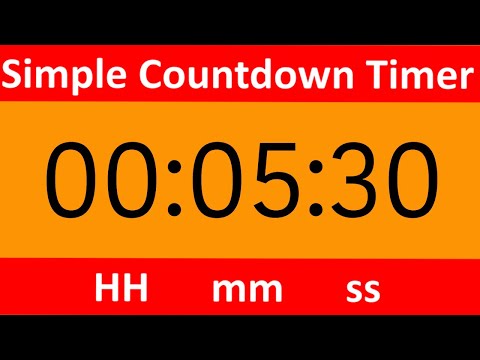 Countdown Timer 5 minute 30 seconds HD Orange BACKGROUND