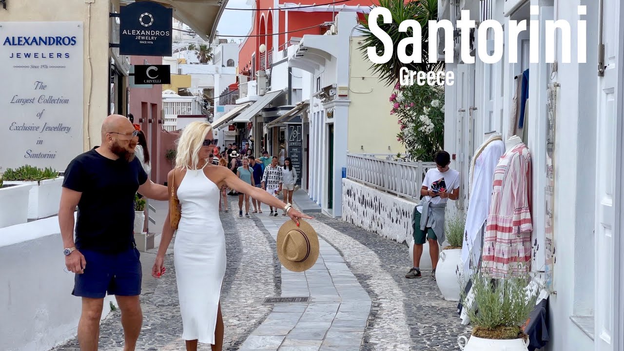 اليونان | Σαντορίνη | جولة مشي 4K
