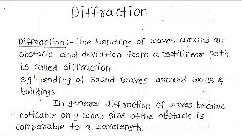 Diffraction Notes || Engineering Physics 2 || Mumbai University
