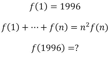 You should be able to solve | f(1)+…+f(n)=n^2f(n)