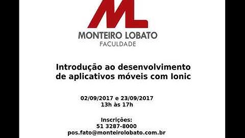 Curso: Introdução ao desenvolvimento de aplicativos móveis com Ionic