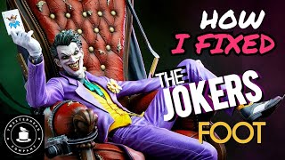 Repair Process (Switchblade) Tweeterhead Joker on Throne 1/4 Scale Statue