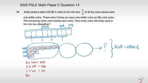 2020 PSLE Math Paper 2 Question 14 Grouping Concept
