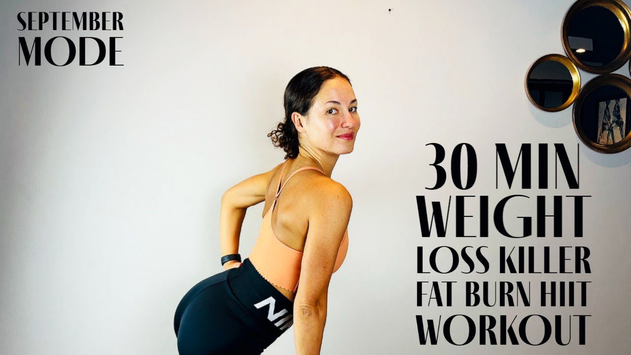 30 MIN HIIT WORKOUT WITH WEIGHTS NO REPEAT BURN CALORIES AND FAT 