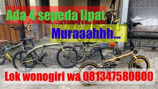 SEPEDA LIPAT MURAH ada pikes gent 2,troy 10speed,urbano 5, dan ada stok2 yg lain