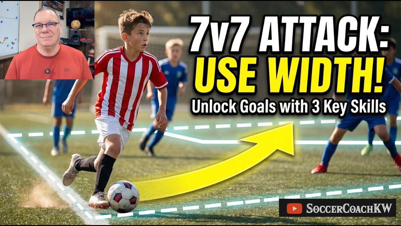 イングランドサッカー教程 7v7 Soccer — Attack with Width: The One Principle That Unlocks
