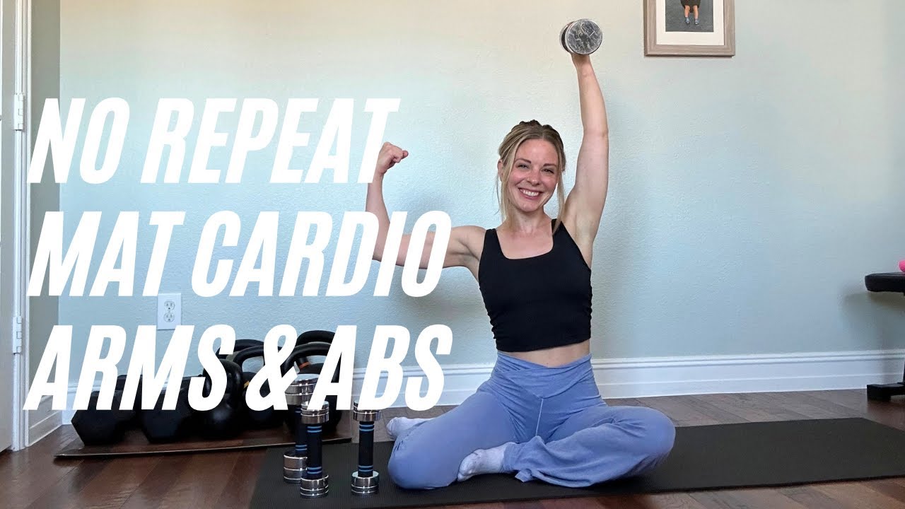 NO REPEAT Arms & Abs Cardio 🔥 Dumbbell Workout