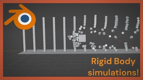 How To Make A Rigid Body Simulation In Blender!