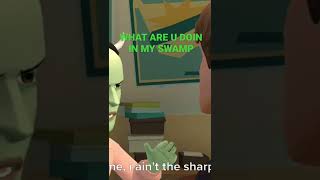 Daniel plotagon is getting slapped by a shrek