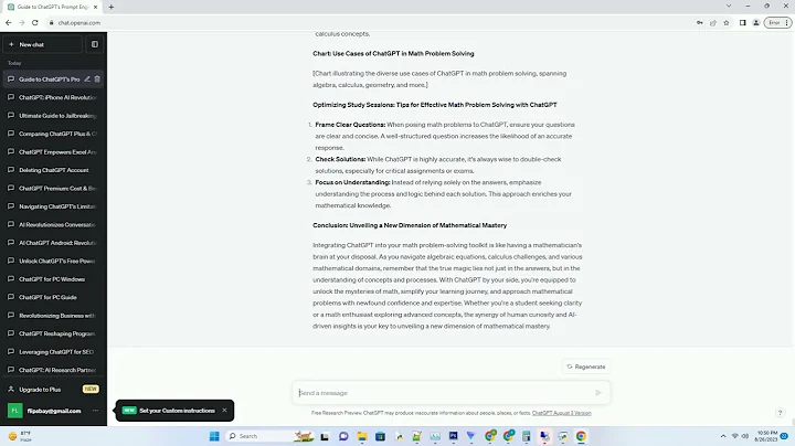 using chatgpt to solve math problems