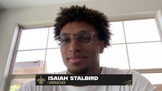Isaiah Stalbird's first interview with New Orleans Saints