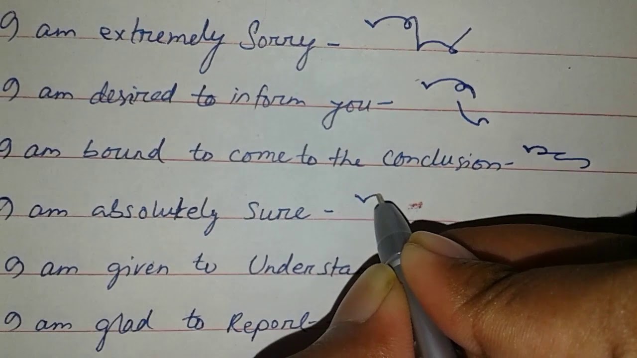 Advance steno outline Part 3 Must for steno learner Shorthand