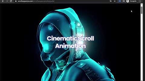 scroll image sequence cyberpunk example