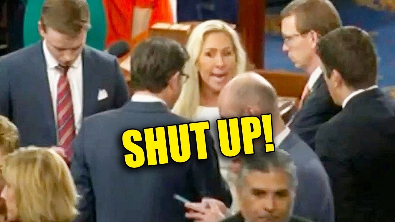 Watch Marjorie Greene UNLOAD ON MIKE JOHNSON, He’s SHOCKED!
